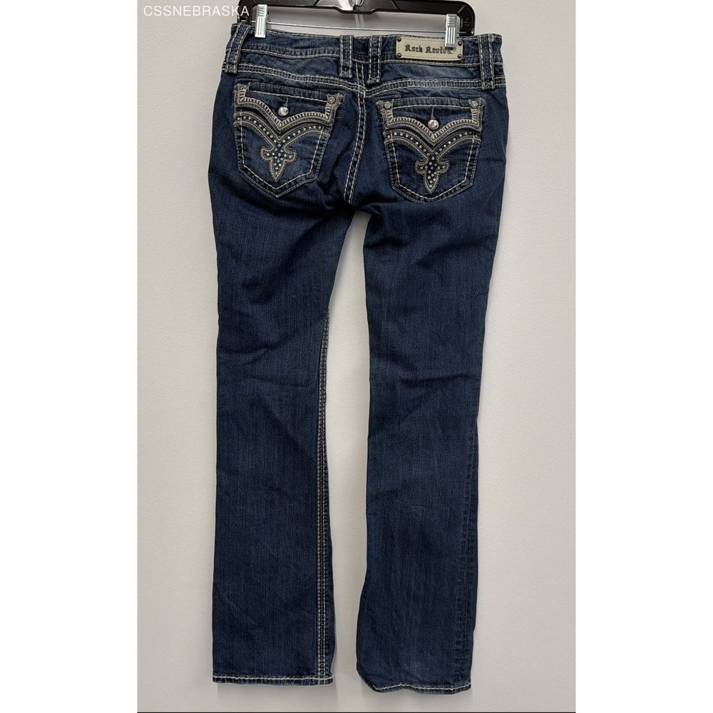 Rock Revival Blue Womens Boot jeans - Size 29 - Picture 7 of 10